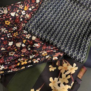 3 Brooks Brothers 100% Silk Scarves